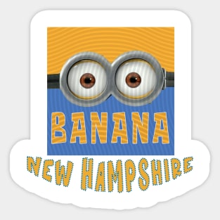 DESPICABLE MINION AMERICA NEW HAMPSHIRE Sticker